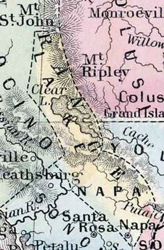 Napa County, California, 1860