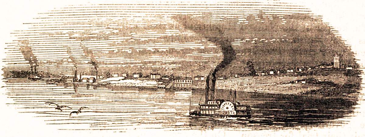 Nauvoo, Illinois, 1861, artist's impression