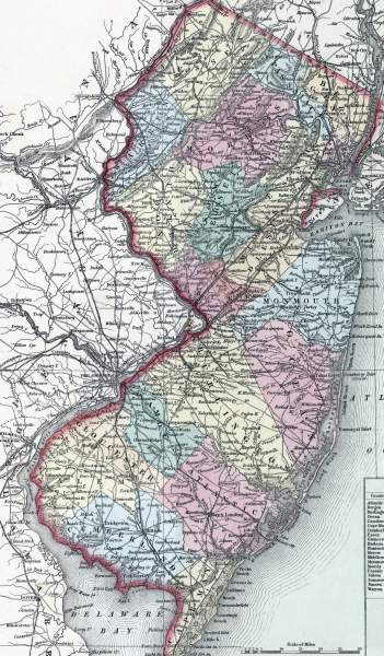 New Jersey, 1857, zoomable map