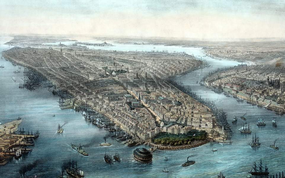 New York City and Brooklyn, 1850s