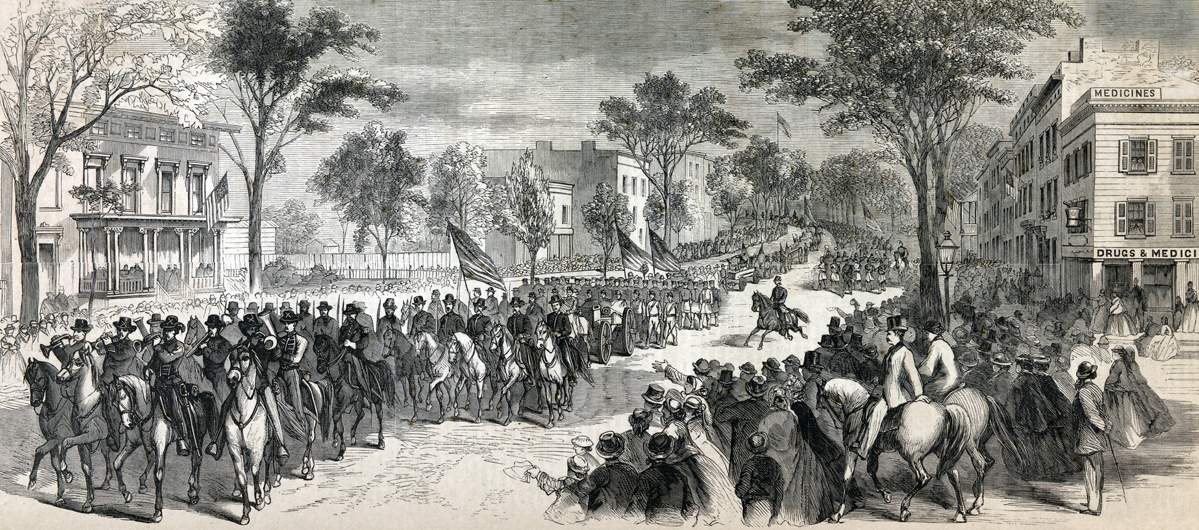 Bi-Centennial Parade, Newark, New Jersey, May 17, 1866, artist's impression
