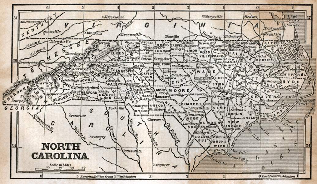 North Carolina, 1853