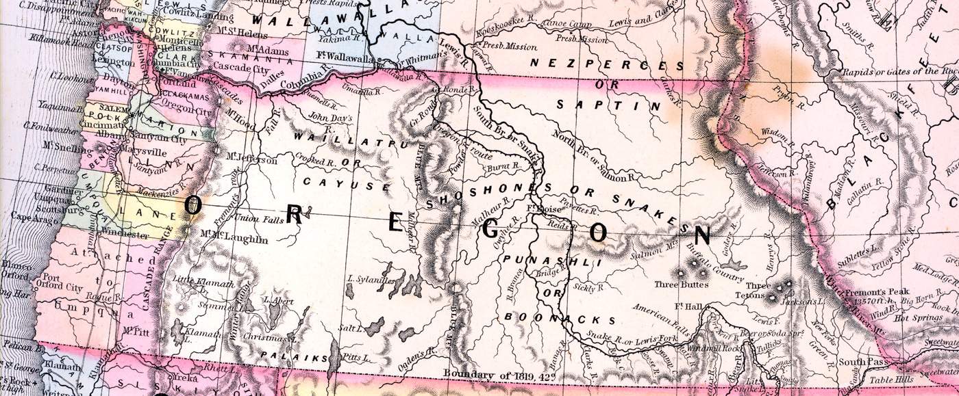 Oregon Territory, 1857