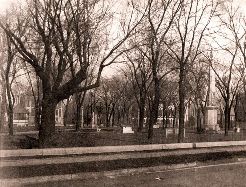 Washington Square, Ottawa, Illinois, circa 1890