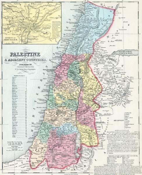 Palestine, 1857, zoomable map