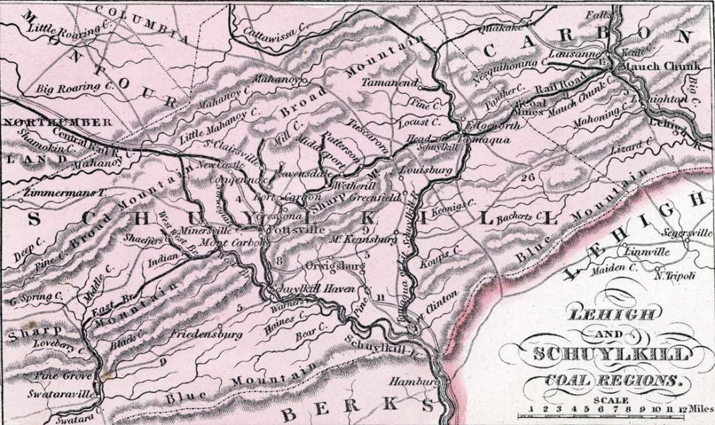 Pennsylvania Coal Districts, 1857