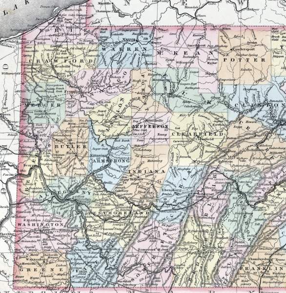 Pennsylvania Western Counties 1857 House Divided   HD PennsylvaniaWest1857 