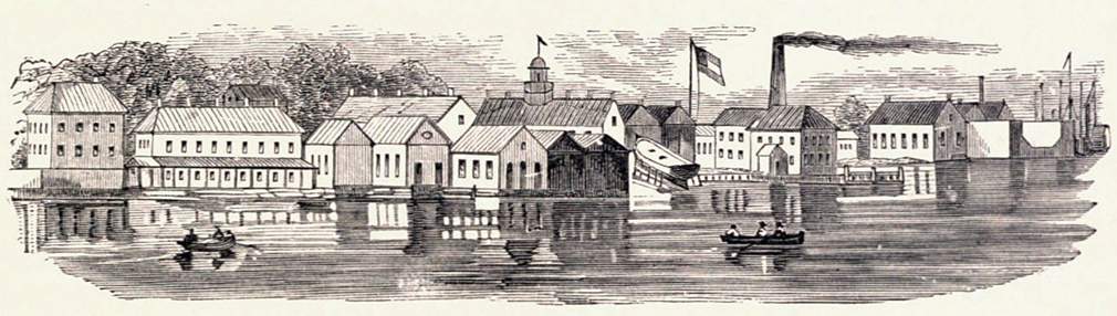 Pensacola Navy Yard, Pensacola, Florida, 1861, artist's impression