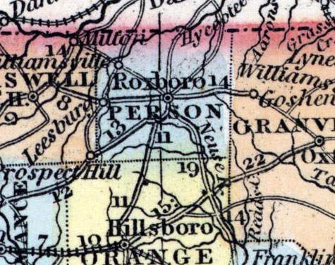 Person County, North Carolina, 1857