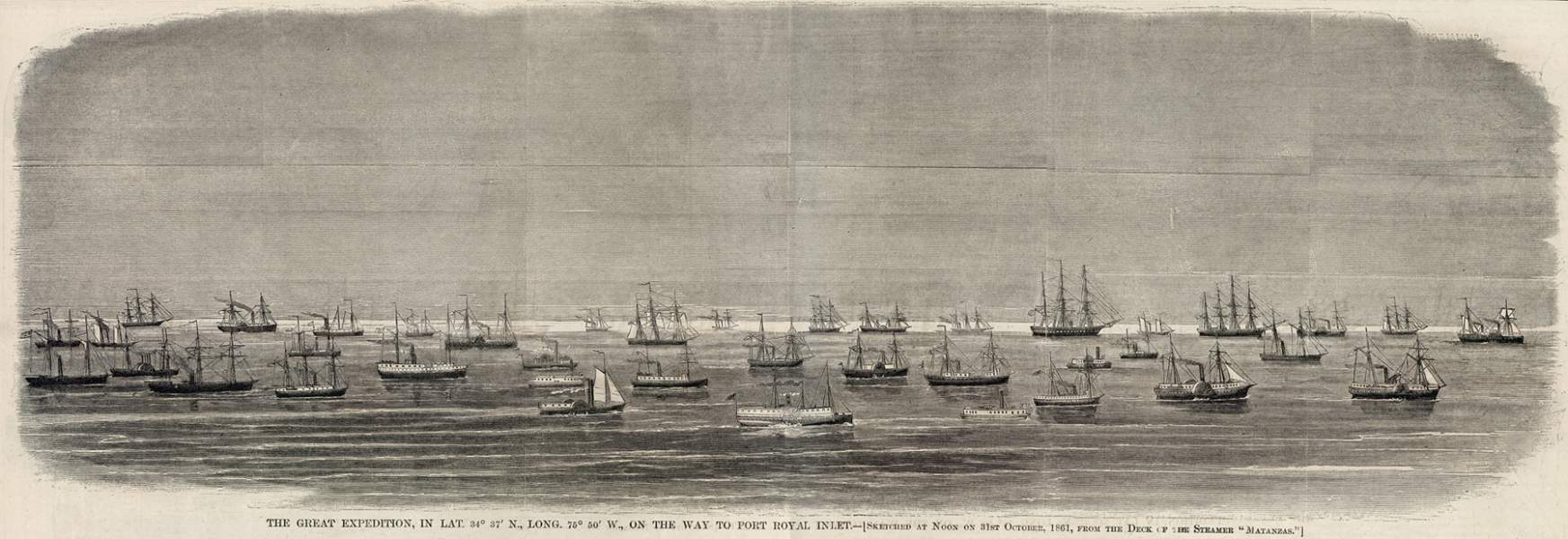 Union amphibious expedition to Port Royal, South Carolina, 1861, zoomable image