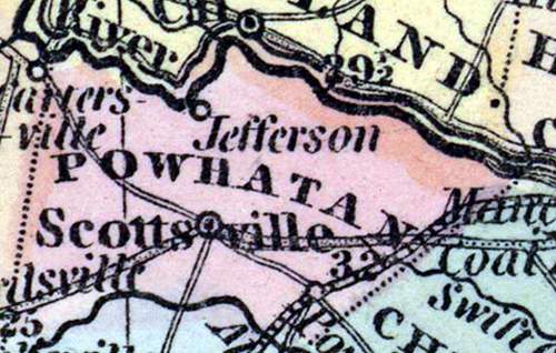 Powhatan County, Virginia, 1857