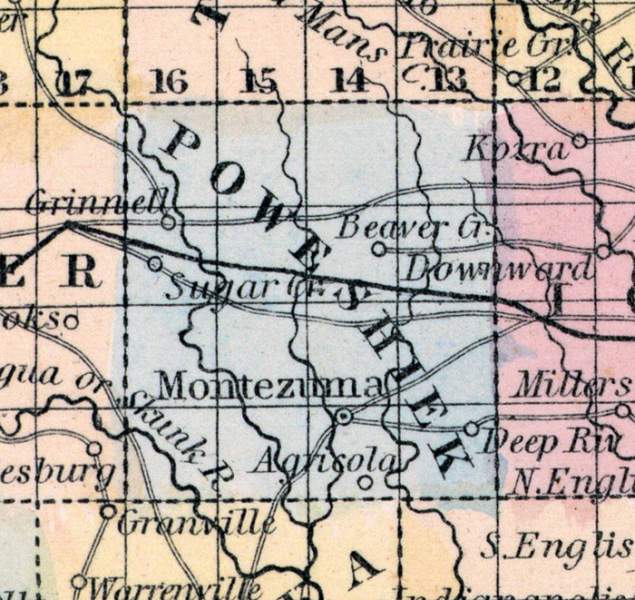 Poweshiek County, Iowa, 1857 | House Divided