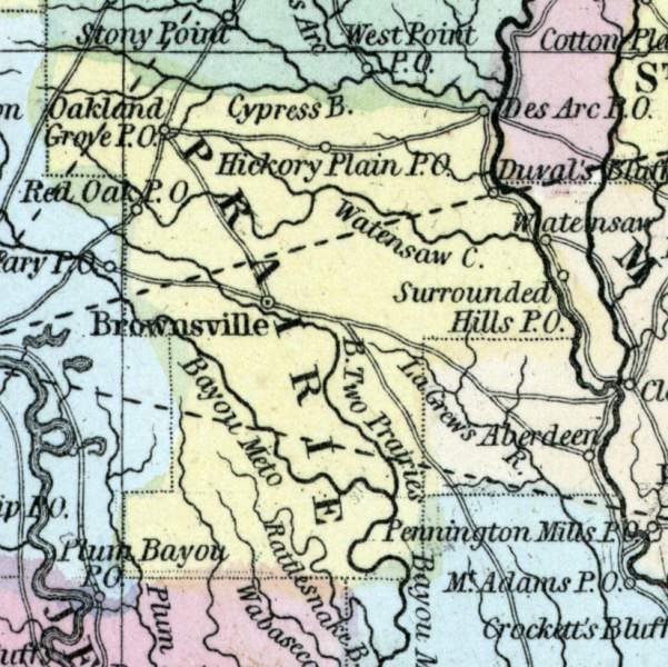 Prairie County, Arkansas, 1857