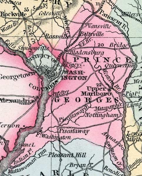 Prince George's County, Maryland, 1857