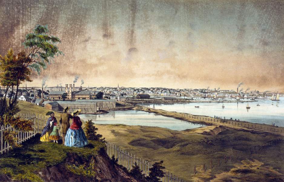 Providence, Rhode Island, circa 1858, zoomable view