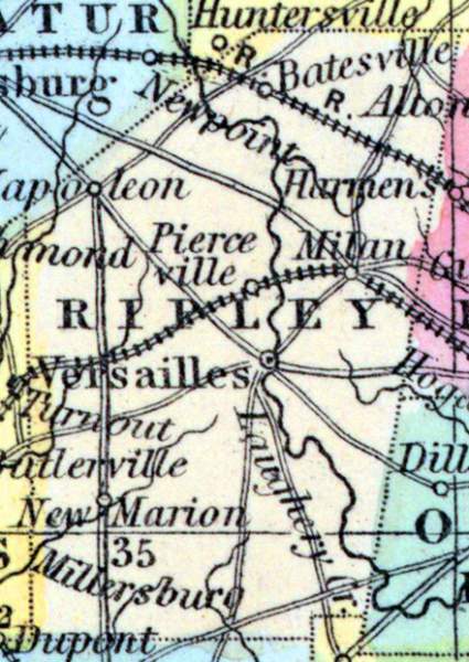 Ripley County, Indiana, 1857 | House Divided