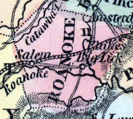 Roanoke County, Virginia, 1857