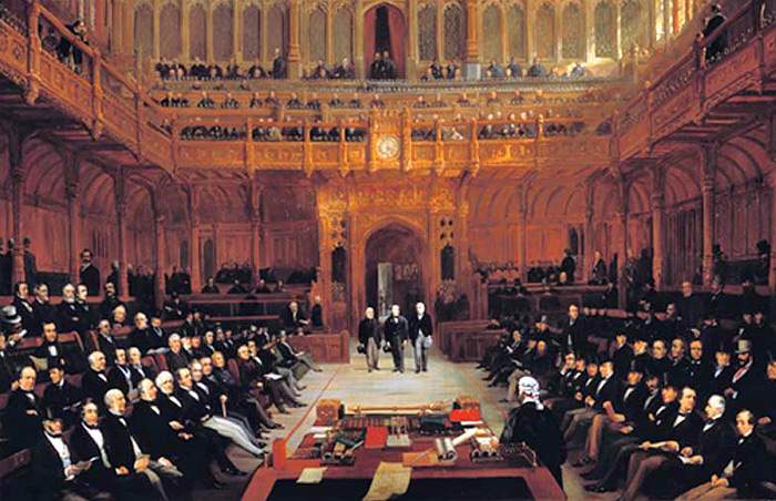 Lionel de Rothschild takes his seat in Parliament, July 26, 1858