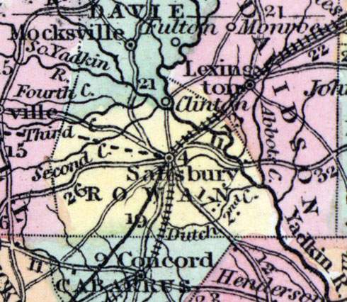 Rowan County, North Carolina, 1857 | House Divided