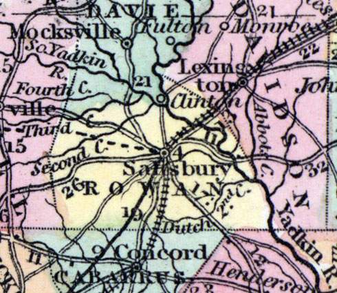 Rowan County, North Carolina, 1857
