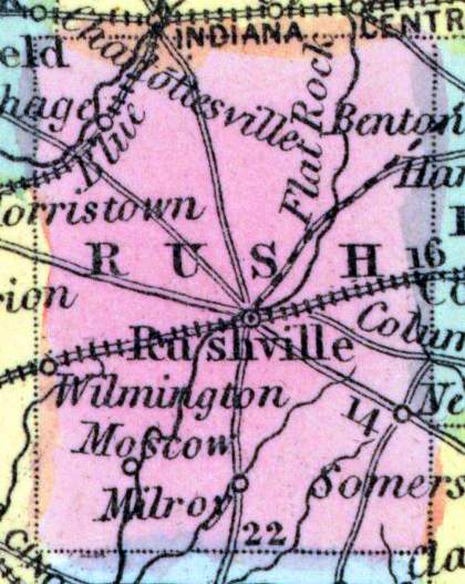 Rush County, Indiana, 1857