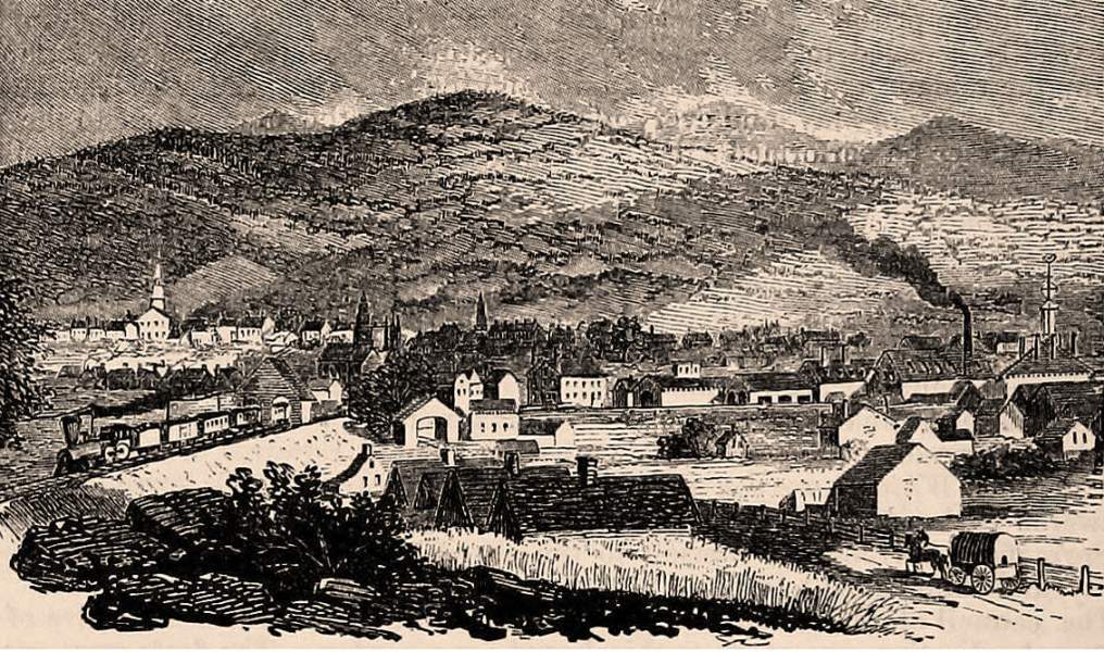 Rutland, Vermont, 1861, artist's impression