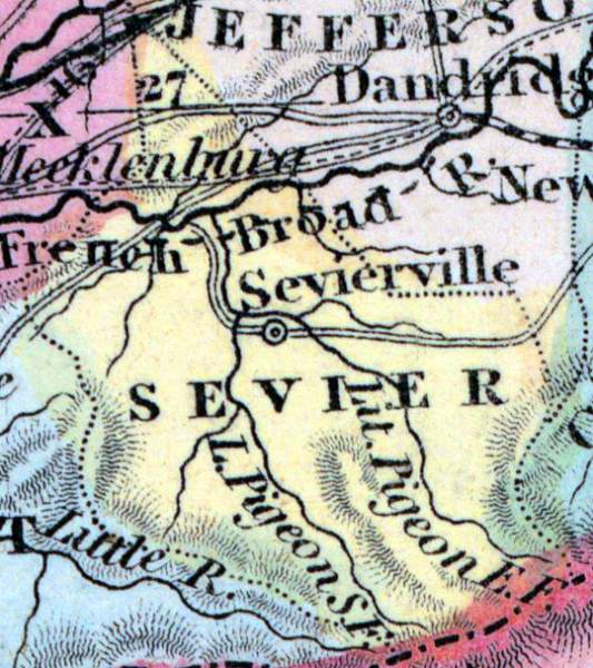 Sevier County, Tennessee, 1857 | House Divided