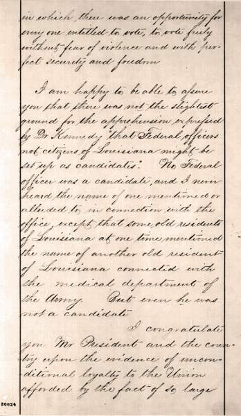 George F. Shepley to Abraham Lincoln, Tuesday, December 09, 1862 (page 3)
