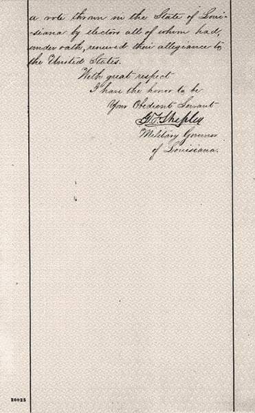 George F. Shepley to Abraham Lincoln, Tuesday, December 09, 1862 (page 4)