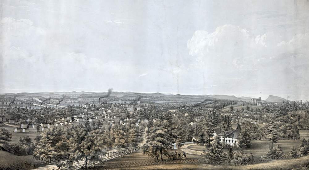 Springfield, Massachusetts, 1850, long view