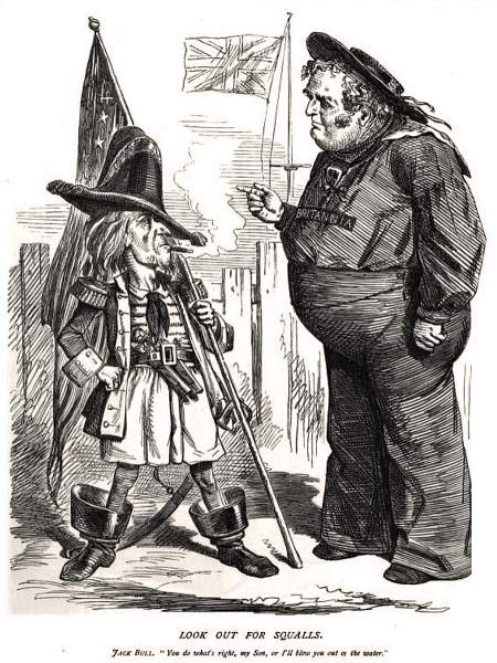"Look Out For Squalls," Punch Magazine (London), December 7, 1861, cartoon