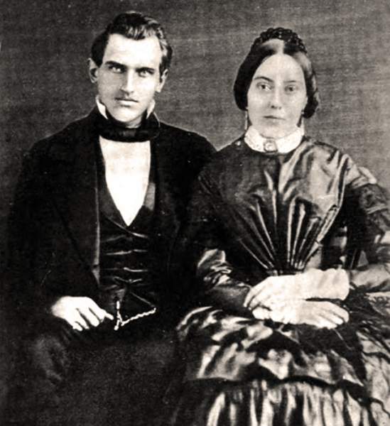 A. Leland Stanford and Jane Lathrop Stanford, 1850