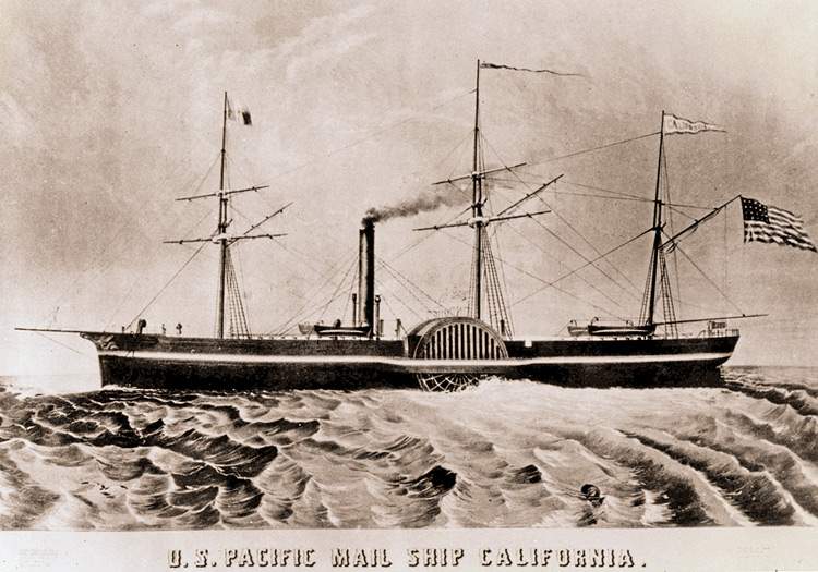 Steamship "California," 1849