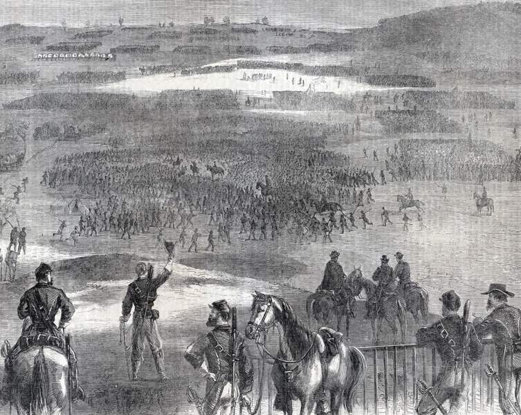 Army of Northern Virginia, Connor's Farm, Appomattox Courthouse, Virginia, April 9, 1865, artist's impression, detail