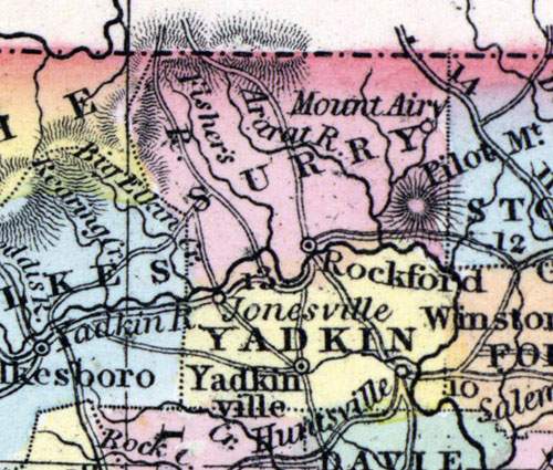 Surry County, North Carolina, 1857