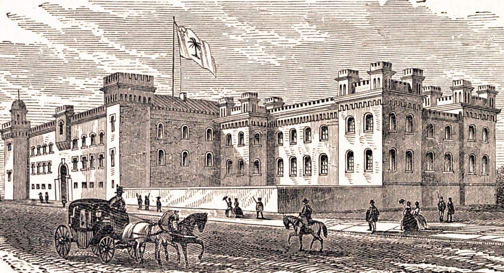 The Citadel, Charleston, South Carolina, 1860, artist's impression