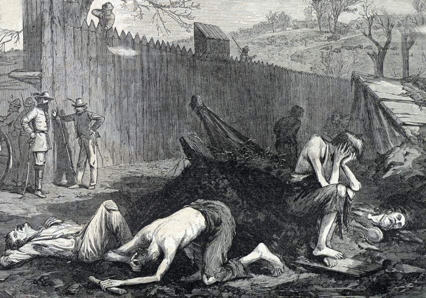 Thomas Nast, "The Contrast in Suffering," Harper's Weekly Magazine, June 30, 1866, artist's impression, detail