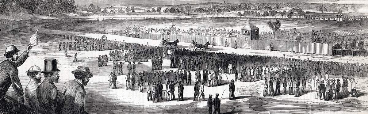 Fashion Race Course, Long Island, New York, May 30, 1865, artist's impression