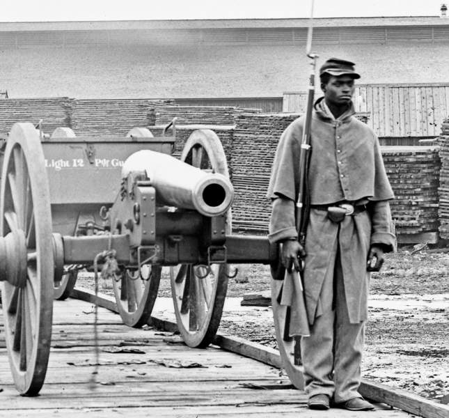 United States Colored Troops sentry, City Point, Virginia, 1865
