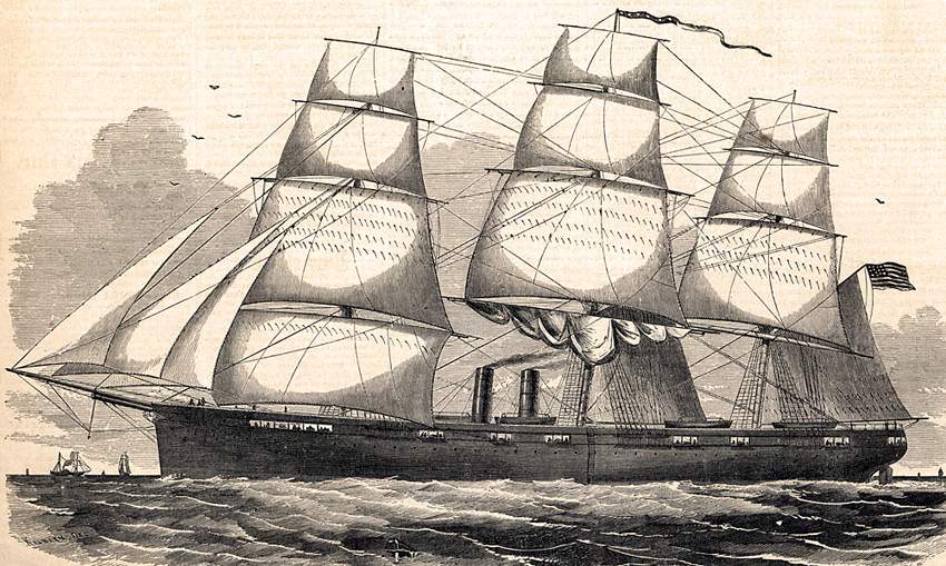 The U.S.S. Niagara, 1858