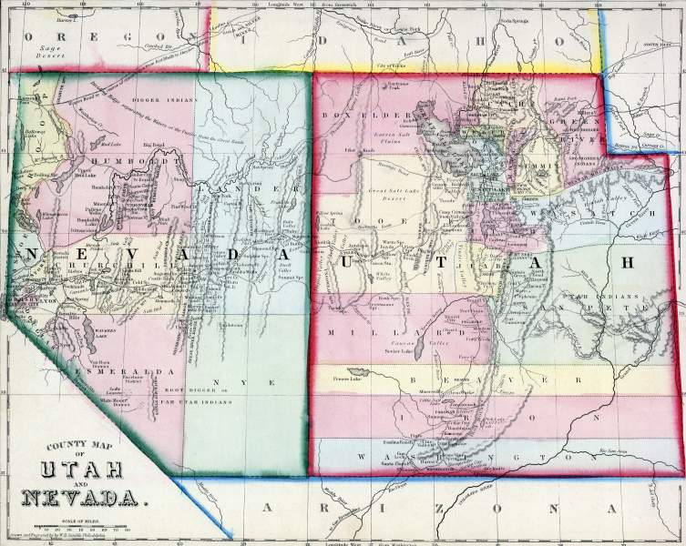 Utah And Nevada 1865 Zoomable Map House Divided   HD UtahNevada1865z 