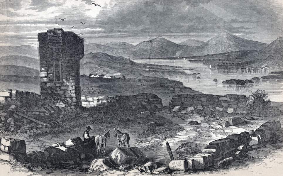 Valentia Island, Ireland, July 1865, artist's impression