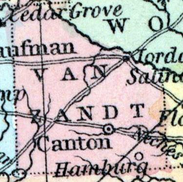 Van Zandt County, Texas, 1857