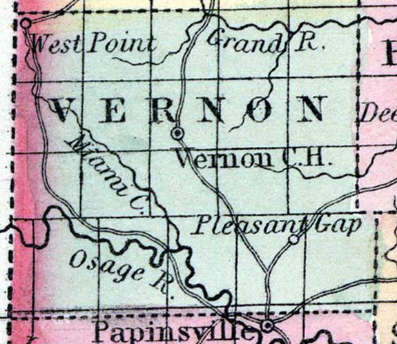 Vernon County, Missouri, 1857