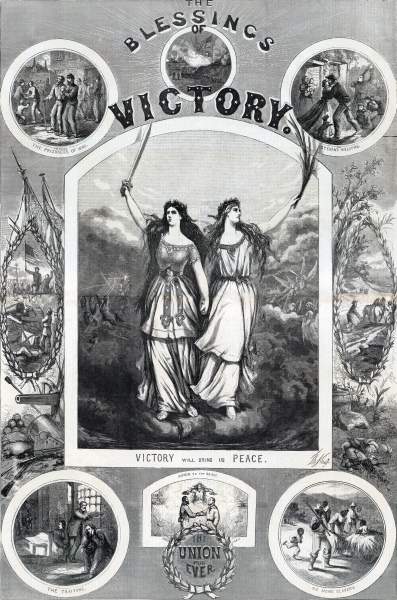 "The Blessings of Victory," Thomas Nast, Harper's Weekly, September 24, 1864, zoomable image