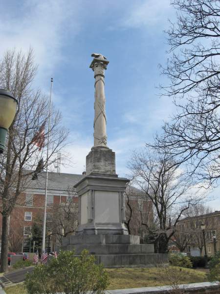 Civil War Memorial, Carlisle, Pennsylvania, from the west, March 2011, zoomable image