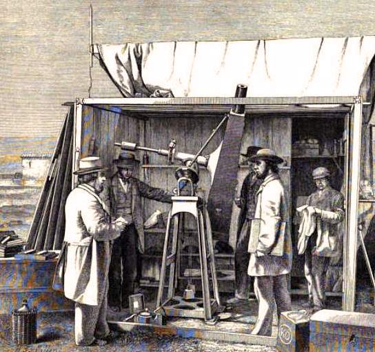 Warren De La Rue and his "Kew heliograph" in Spain, July 18, 1860