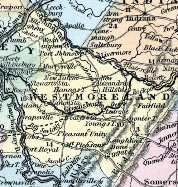 Westmoreland County, Pennsylvania, 1857