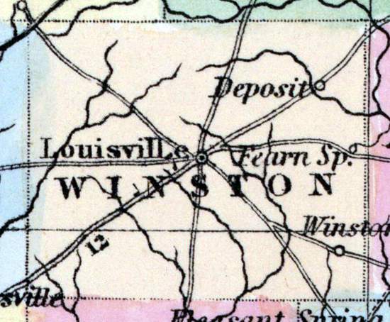 Winston County, Mississippi, 1857
