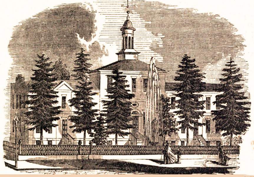 County Courthouse, Zanesville, Ohio, 1861, artist's impression